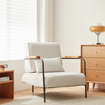 チェリー材使用チェア - シリコンフィル&エアレザーの快適デザイン fcp-1325