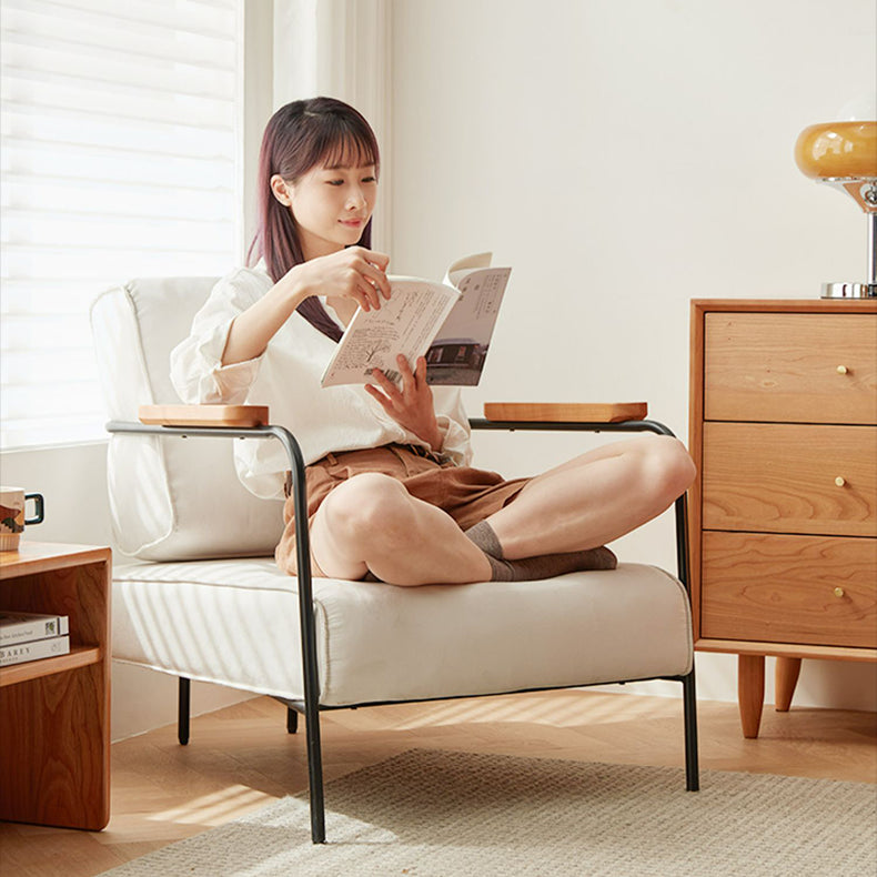 チェリー材使用チェア - シリコンフィル&エアレザーの快適デザイン fcp-1325