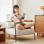 チェリー材使用チェア - シリコンフィル&エアレザーの快適デザイン fcp-1325