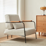 チェリー材使用チェア - シリコンフィル&エアレザーの快適デザイン fcp-1325