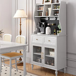 スタイリッシュな黒キャビネット| 多層板とガラス製 | ダイニングやリビングに最適 | おしゃれな収納ソリューション fcr-4814