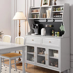 スタイリッシュな黒キャビネット| 多層板とガラス製 | ダイニングやリビングに最適 | おしゃれな収納ソリューション fcr-4814