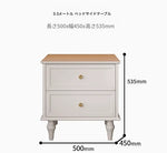 モダンでスタイリッシュなナイトテーブル - 便利な2段引き出し付き、ブラック多層板仕上げ fcr-4816