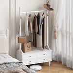 モダンデザインの多層板ラック・収納付きハンガーシェルフ | シンプルな衣類収納とスタイリッシュなディスプレイ用 fcr-4818