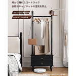 モダンデザインの多層板ラック・収納付きハンガーシェルフ | シンプルな衣類収納とスタイリッシュなディスプレイ用 fcr-4818