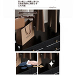 モダンデザインの多層板ラック・収納付きハンガーシェルフ | シンプルな衣類収納とスタイリッシュなディスプレイ用 fcr-4818