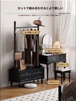 モダンデザインの多層板ラック・収納付きハンガーシェルフ | シンプルな衣類収納とスタイリッシュなディスプレイ用 fcr-4818