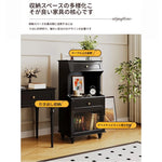 スタイリッシュ多層板キャビネット - こだわりのガラス扉付き収納家具、リビングや寝室に最適! fcr-4820