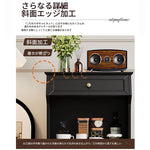 スタイリッシュ多層板キャビネット - こだわりのガラス扉付き収納家具、リビングや寝室に最適! fcr-4820