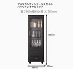 高級キャビネット 多層板ガラス収納棚 おしゃれなモダンデザイン 2段引き出し付き インテリア家具 fcr-4827