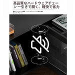 モダンデザイン センターテーブル 多層板製 クラシックブラック おしゃれ収納付き リビングルームに最適 fcr-4829