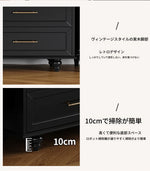 モダンデザイン センターテーブル 多層板製 クラシックブラック おしゃれ収納付き リビングルームに最適 fcr-4829