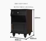 モダンデザイン ナイトテーブル 多層板&ガラス製 アウトレット特価 収納付き 寝室・リビングに最適 fcr-4830