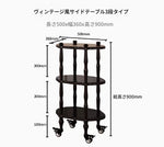 ブラックセンターテーブル - 多層板製、キャスター付き、クラシックデザインでおしゃれなリビングに最適! fcr-4831