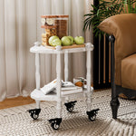 ブラックセンターテーブル - 多層板製、キャスター付き、クラシックデザインでおしゃれなリビングに最適! fcr-4831