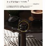 ブラックセンターテーブル - 多層板製、キャスター付き、クラシックデザインでおしゃれなリビングに最適! fcr-4831