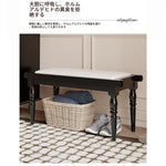 スタイリッシュPUレザー製スツール | おしゃれな収納付きベンチ | モダンインテリアに最適 | ブラック & ホワイト fcr-4832