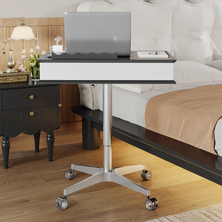 センターテーブル 多層板&アルミニウム合金製 折りたたみ機能付き モダンデザイン 移動便利なキャスター付き fcr-4834