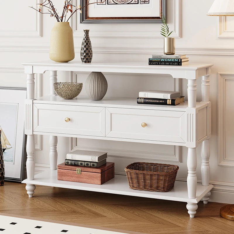 モダンデザインキャビネット - 多層板製のおしゃれな収納棚 | ホワイトカラー、リビング・ダイニングに最適 fcr-4835