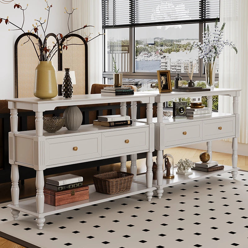 モダンデザインキャビネット - 多層板製のおしゃれな収納棚 | ホワイトカラー、リビング・ダイニングに最適 fcr-4835