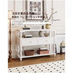 モダンデザインキャビネット - 多層板製のおしゃれな収納棚 | ホワイトカラー、リビング・ダイニングに最適 fcr-4835