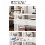 モダンデザインキャビネット - 多層板製のおしゃれな収納棚 | ホワイトカラー、リビング・ダイニングに最適 fcr-4835