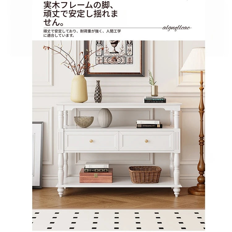 モダンデザインキャビネット - 多層板製のおしゃれな収納棚 | ホワイトカラー、リビング・ダイニングに最適 fcr-4835