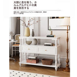 モダンデザインキャビネット - 多層板製のおしゃれな収納棚 | ホワイトカラー、リビング・ダイニングに最適 fcr-4835