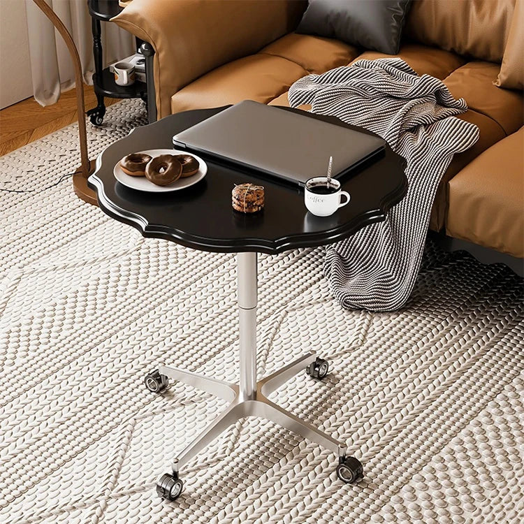 おしゃれなセンターテーブル|多層板とアルミニウム合金製|移動も簡単なキャスター付きデザイン fcr-4836