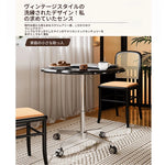 おしゃれなセンターテーブル|多層板とアルミニウム合金製|移動も簡単なキャスター付きデザイン fcr-4836