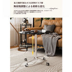 おしゃれなセンターテーブル|多層板とアルミニウム合金製|移動も簡単なキャスター付きデザイン fcr-4836