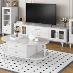 モダンでスタイリッシュなセンターテーブル - 多層板製・収納付き・リビングルームに最適なインテリアアイテム fcr-4837