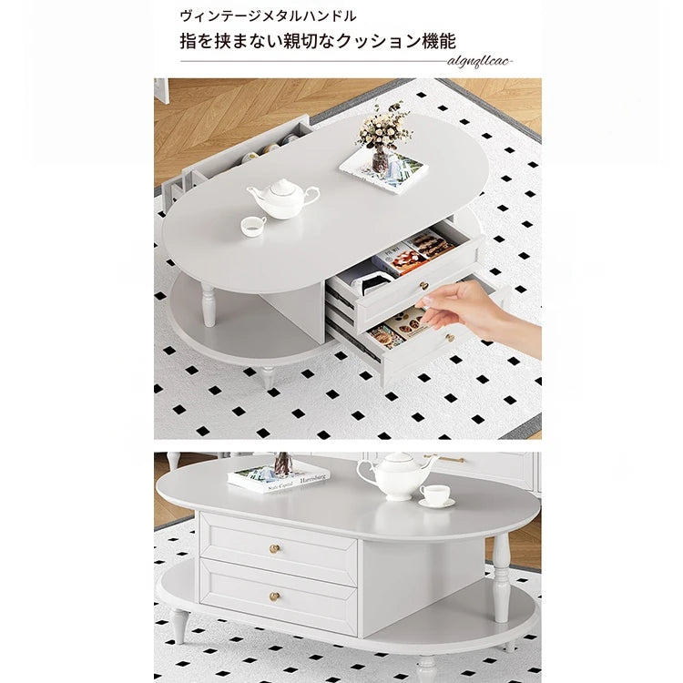 モダンでスタイリッシュなセンターテーブル - 多層板製・収納付き・リビングルームに最適なインテリアアイテム fcr-4837