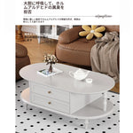 モダンでスタイリッシュなセンターテーブル - 多層板製・収納付き・リビングルームに最適なインテリアアイテム fcr-4837