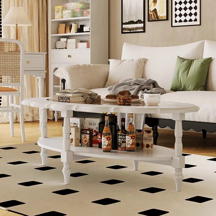 おしゃれな多層板ガラスセンターテーブル|リビングルームにぴったりのエレガントデザイン fcr-4838