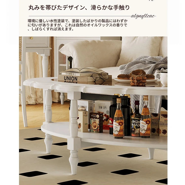 おしゃれな多層板ガラスセンターテーブル|リビングルームにぴったりのエレガントデザイン fcr-4838