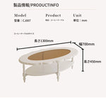 おしゃれな多層板ガラスセンターテーブル|リビングルームにぴったりのエレガントデザイン fcr-4838