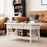 おしゃれなセンターテーブル | 多層板製 | デザイン性と収納力を兼ね備えたリビング家具 fcr-4840