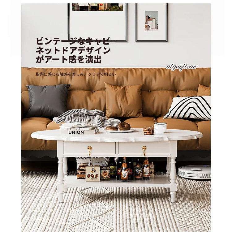 おしゃれなセンターテーブル | 多層板製 | デザイン性と収納力を兼ね備えたリビング家具 fcr-4840