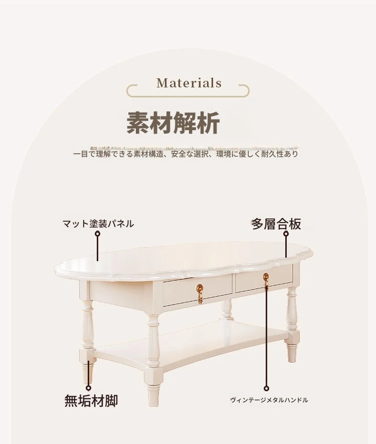 おしゃれなセンターテーブル | 多層板製 | デザイン性と収納力を兼ね備えたリビング家具 fcr-4840