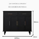 おしゃれなホワイトキャビネット - 多層板製、収納力抜群でシンプルなデザイン、リビングや玄関に最適! fcr-4841