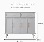 おしゃれなホワイトキャビネット - 多層板製、収納力抜群でシンプルなデザイン、リビングや玄関に最適! fcr-4841