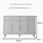 おしゃれなホワイトキャビネット - 多層板製、収納力抜群でシンプルなデザイン、リビングや玄関に最適! fcr-4841