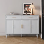 おしゃれなホワイトキャビネット - 多層板製、収納力抜群でシンプルなデザイン、リビングや玄関に最適! fcr-4841