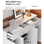 おしゃれなホワイトキャビネット - 多層板製、収納力抜群でシンプルなデザイン、リビングや玄関に最適! fcr-4841