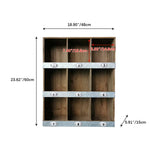 スギ材多機能キャビネット|ヴィンテージ風収納ソリューション fcwz-2355
