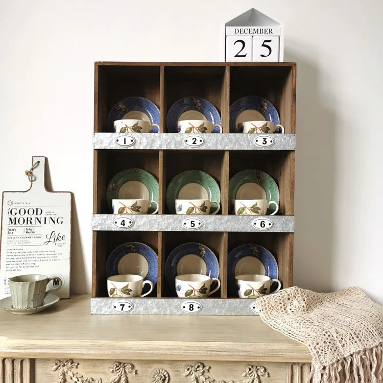 スギ材多機能キャビネット|ヴィンテージ風収納ソリューション fcwz-2355