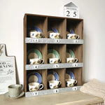 スギ材多機能キャビネット|ヴィンテージ風収納ソリューション fcwz-2355