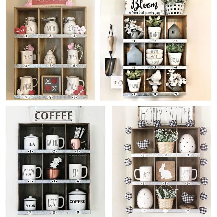 スギ材多機能キャビネット|ヴィンテージ風収納ソリューション fcwz-2355