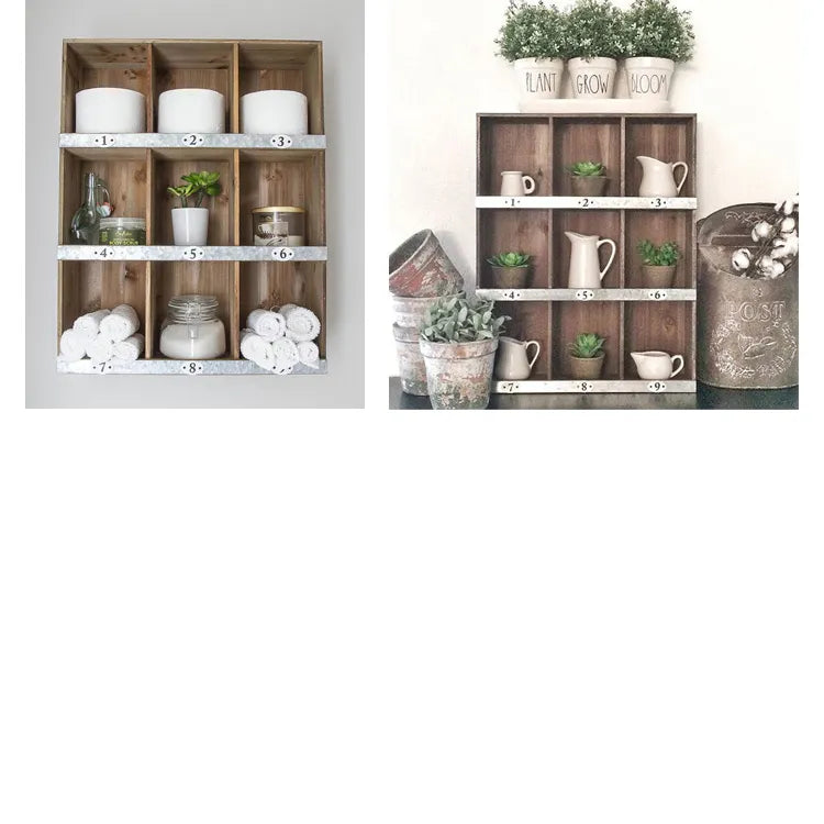 スギ材多機能キャビネット|ヴィンテージ風収納ソリューション fcwz-2355